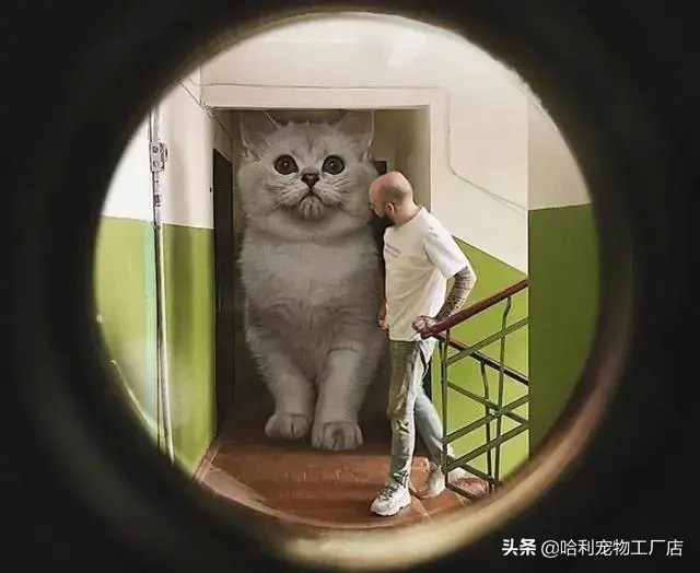 在私人照片曝光后，他养了一只3米高的猫，治愈了全世界